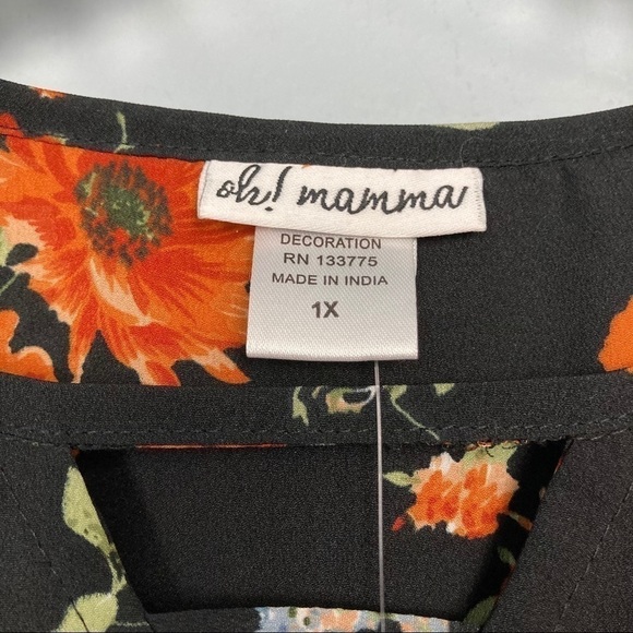 𝅺oh! Mamma Maternity Notched Floral Midi Dress - Picture 8 of 13